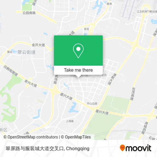 翠屏路与服装城大道交叉口 map