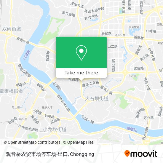 观音桥农贸市场停车场-出口 map