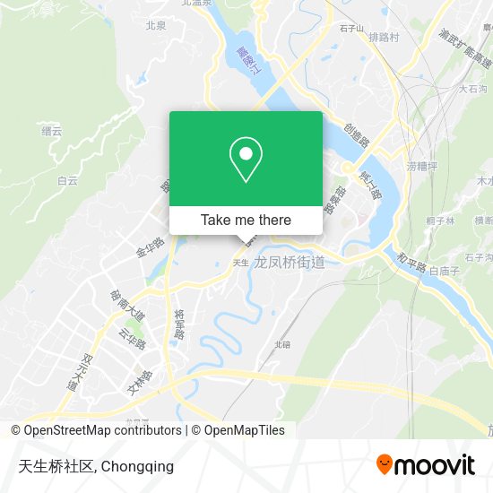 天生桥社区 map