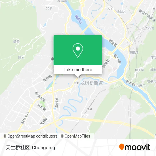 天生桥社区 map