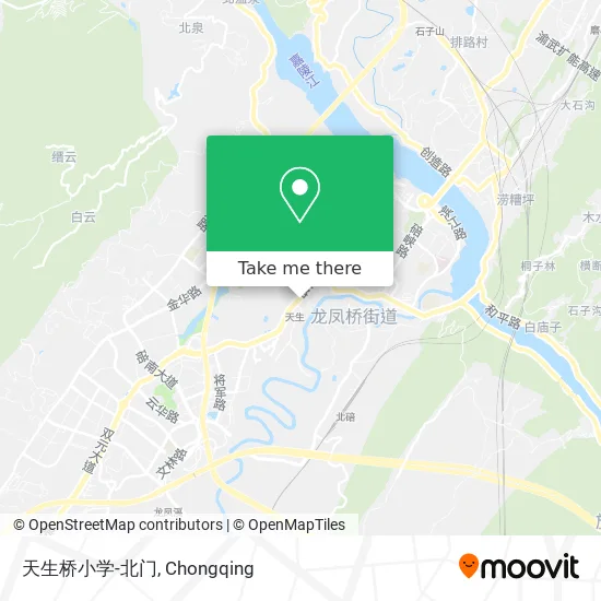 天生桥小学-北门 map
