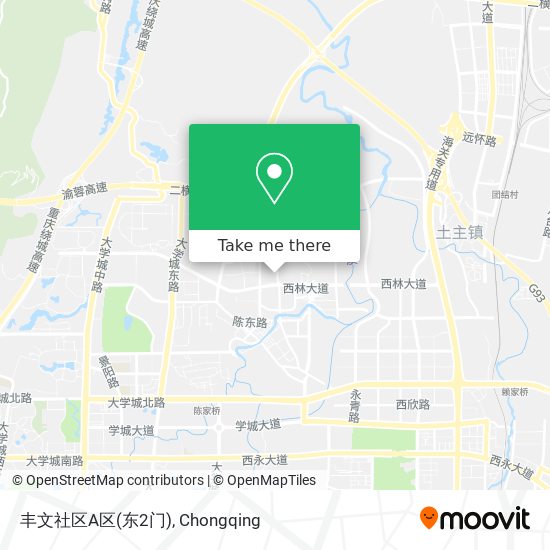 丰文社区A区(东2门) map