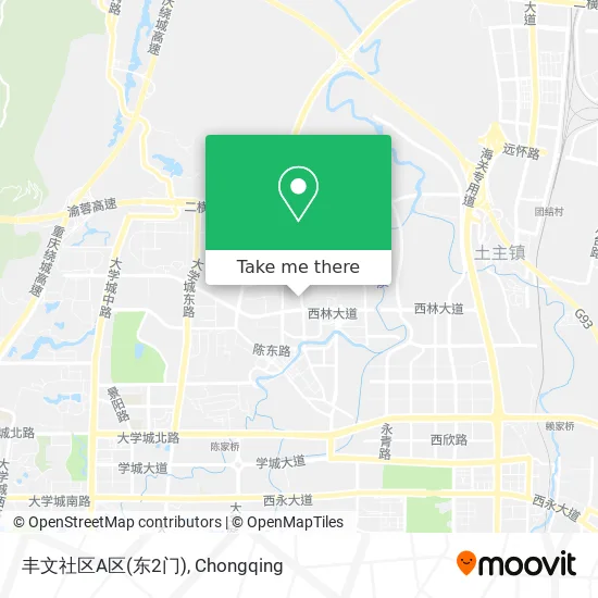 丰文社区A区(东2门) map