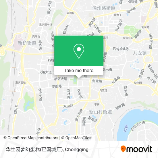 华生园梦幻蛋糕(巴国城店) map