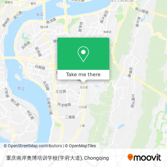 重庆南岸奥博培训学校(学府大道) map