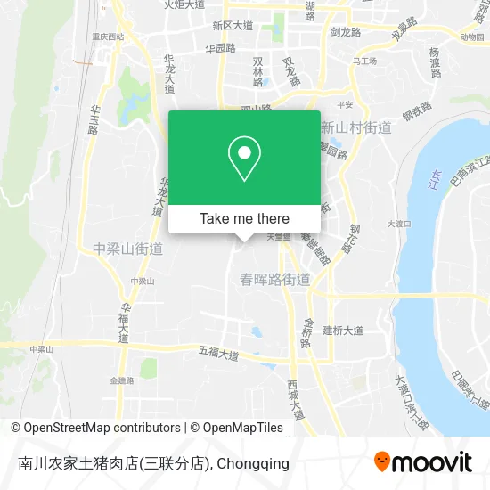 南川农家土猪肉店(三联分店) map