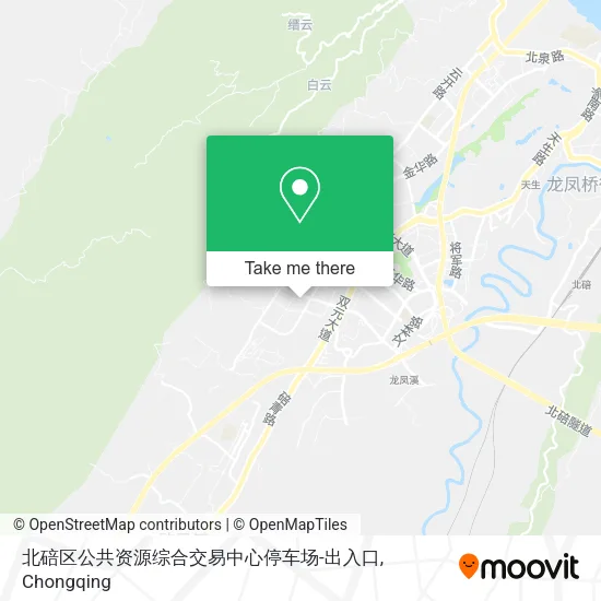 北碚区公共资源综合交易中心停车场-出入口 map