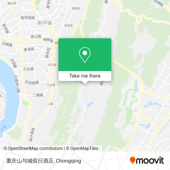重庆山与城假日酒店 map