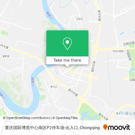 重庆国际博览中心南区P2停车场-出入口 map