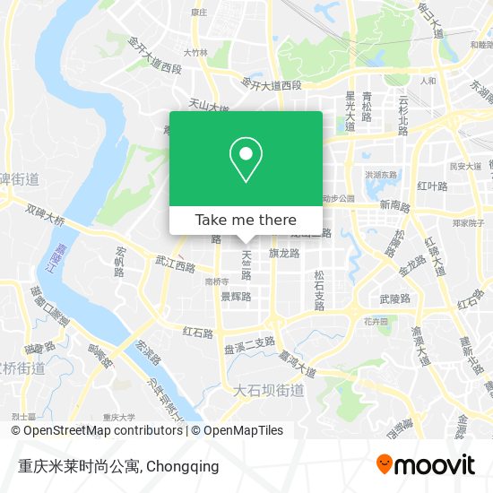 重庆米莱时尚公寓 map