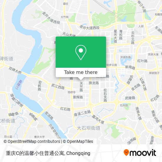 重庆C的温馨小住普通公寓 map