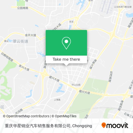 重庆华星锦业汽车销售服务有限公司 map