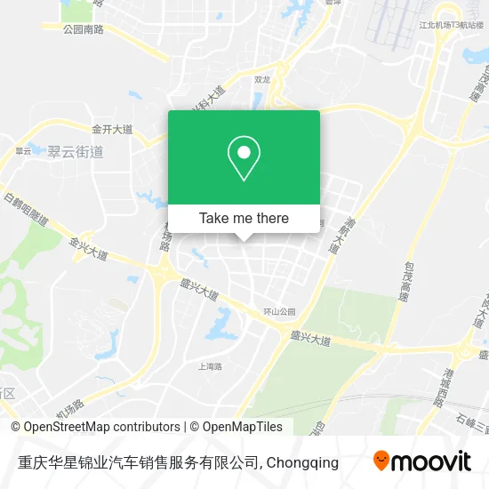 重庆华星锦业汽车销售服务有限公司 map