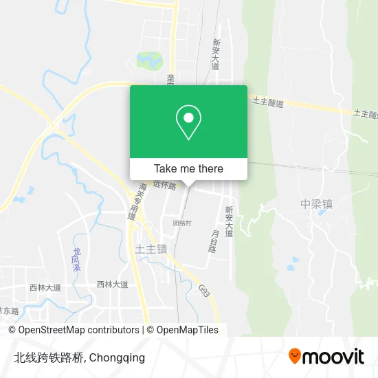 北线跨铁路桥 map