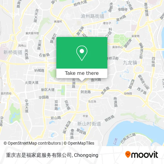 重庆吉是福家庭服务有限公司 map