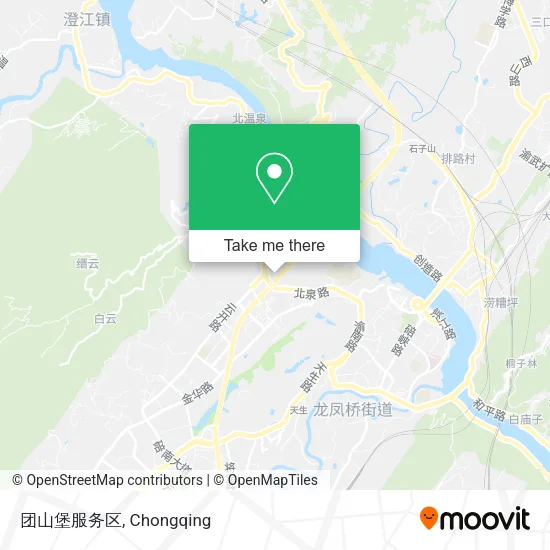 团山堡服务区 map