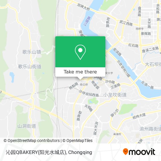 沁园QBAKERY(阳光水城店) map