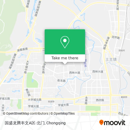 国盛龙腾丰文A区-北门 map