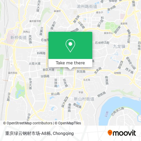重庆绿云钢材市场-A8栋 map