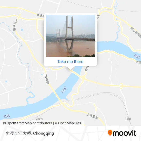 李渡长江大桥 map