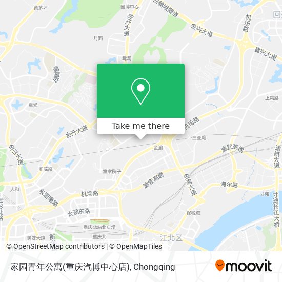 家园青年公寓(重庆汽博中心店) map
