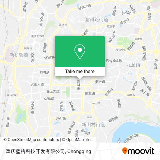 重庆蓝格科技开发有限公司 map