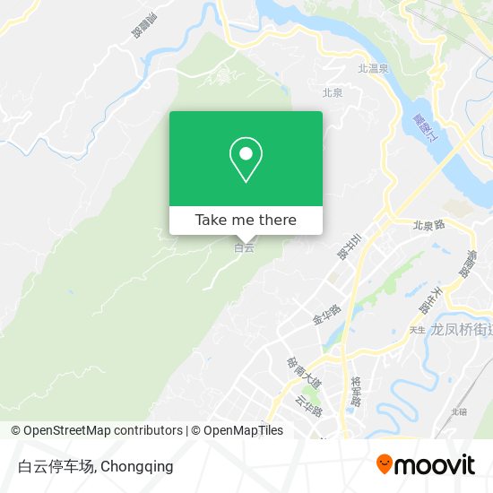 白云停车场 map
