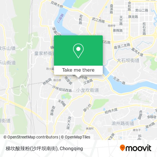 梯坎酸辣粉(沙坪坝南街) map