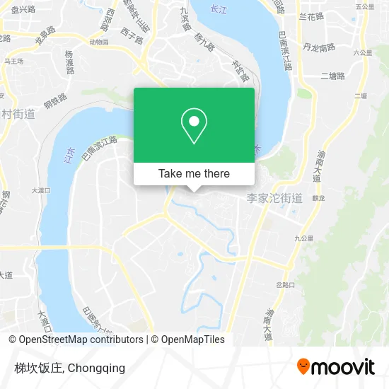 梯坎饭庄 map