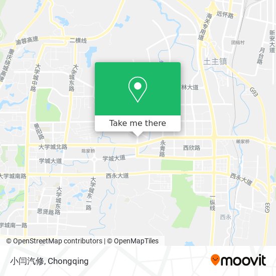 小闫汽修 map