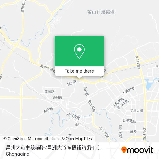 昌州大道中段辅路/昌洲大道东段辅路(路口) map