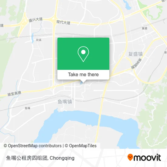 鱼嘴公租房四组团 map