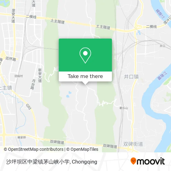 沙坪坝区中梁镇茅山峡小学 map