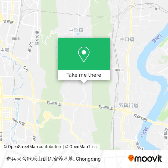 奇兵犬舍歌乐山训练寄养基地 map