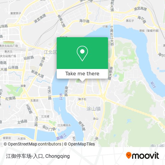 江御停车场-入口 map
