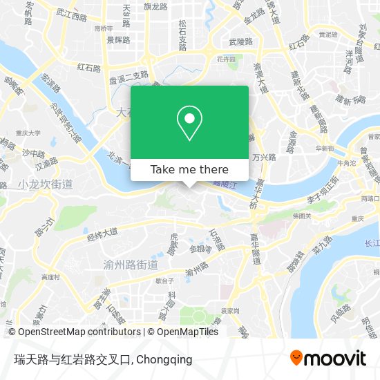 瑞天路与红岩路交叉口 map