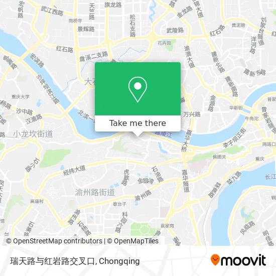 瑞天路与红岩路交叉口 map