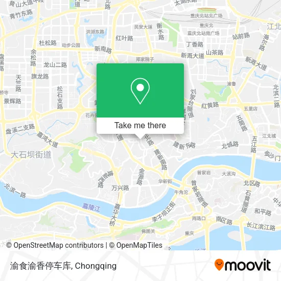 渝食渝香停车库 map
