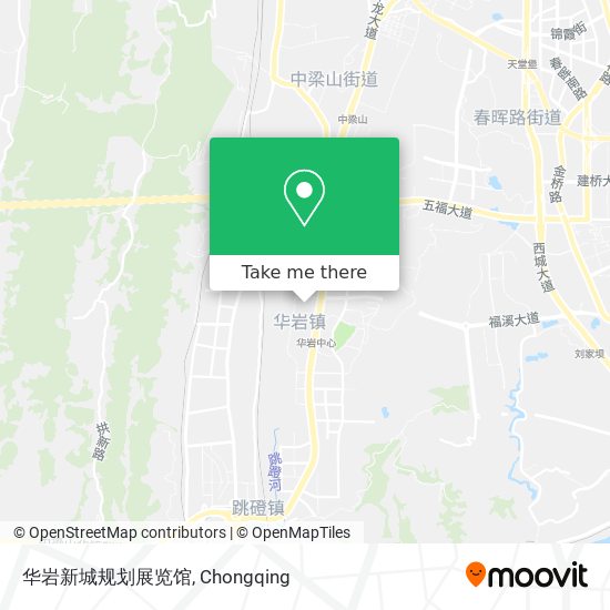 华岩新城规划展览馆 map