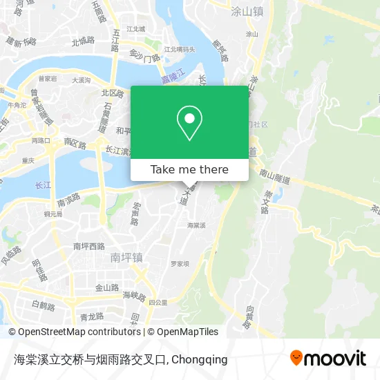 海棠溪立交桥与烟雨路交叉口 map