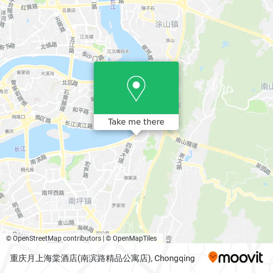 重庆月上海棠酒店(南滨路精品公寓店) map