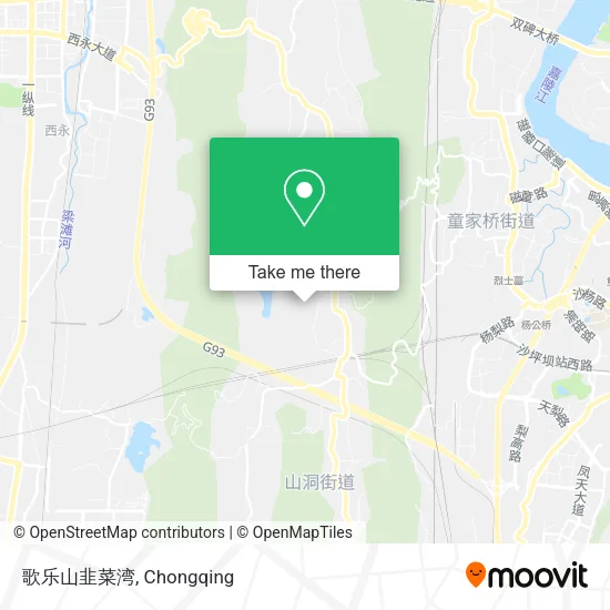 歌乐山韭菜湾 map