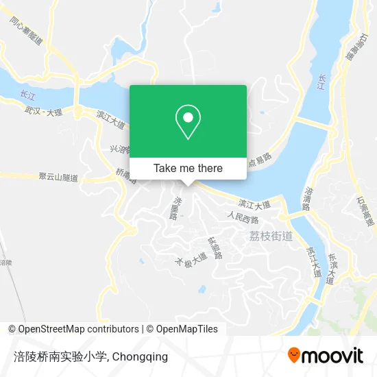 涪陵桥南实验小学 map