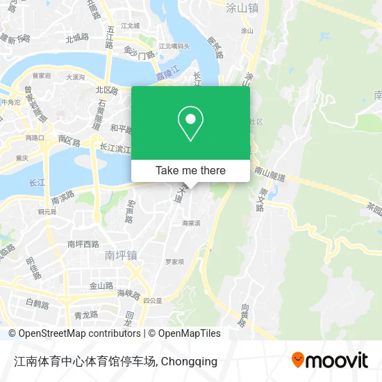 江南体育中心体育馆停车场 map
