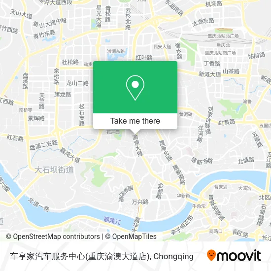 车享家汽车服务中心(重庆渝澳大道店) map