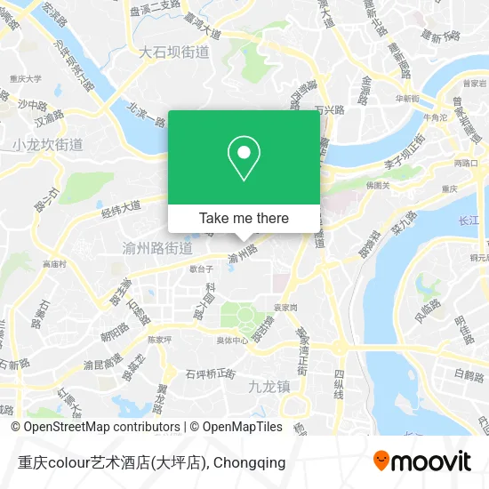 重庆colour艺术酒店(大坪店) map