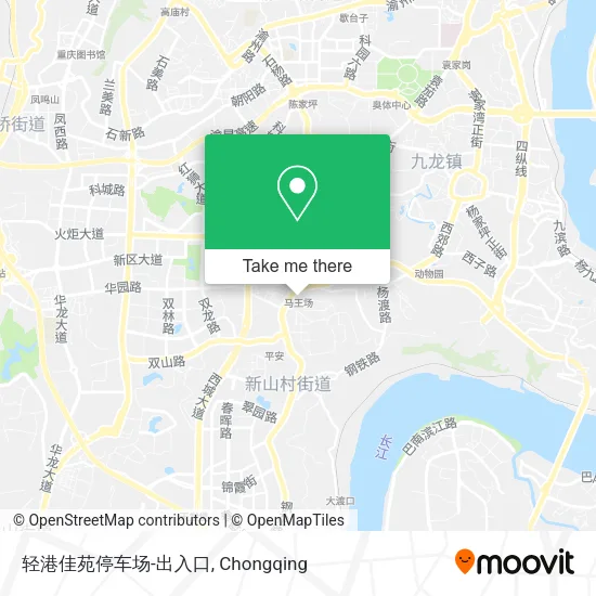 轻港佳苑停车场-出入口 map