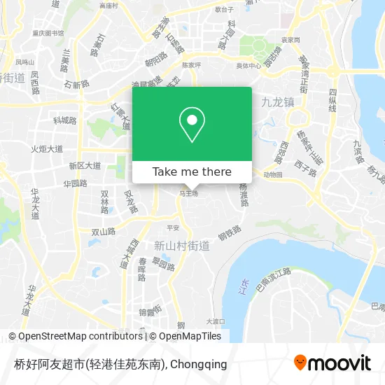 桥好阿友超市(轻港佳苑东南) map