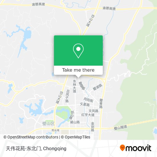 天伟花苑-东北门 map