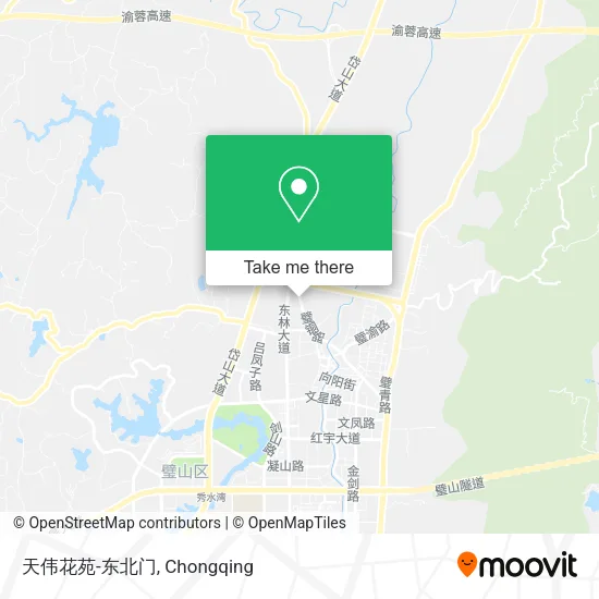 天伟花苑-东北门 map